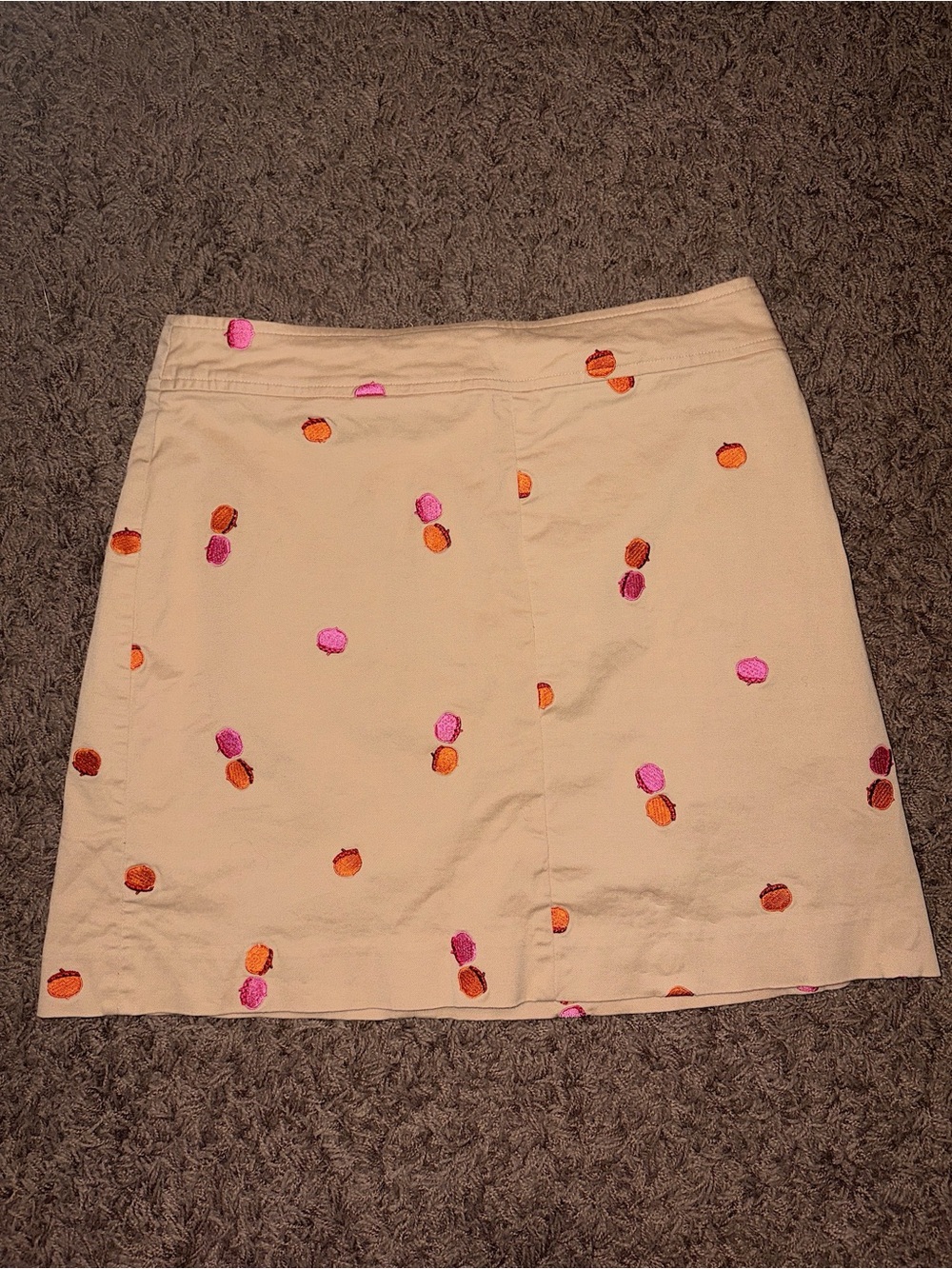 Vintage Y2K Lily Pulitzer Embroidered Acorn Patterned Skirt